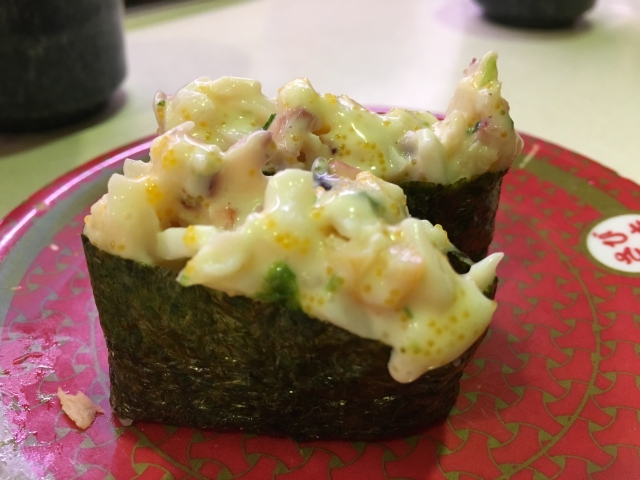サラダ軍艦かっぱ寿司